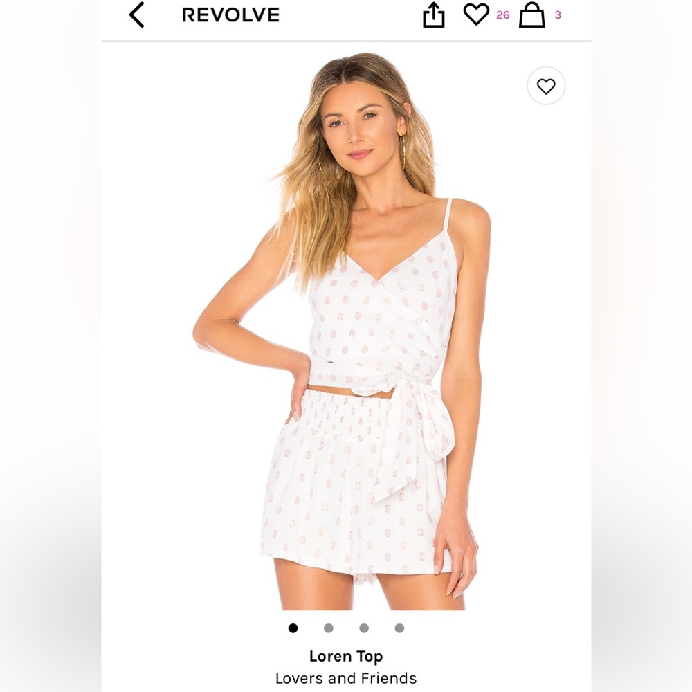 Lovers and Friends White and Pink Linen Set